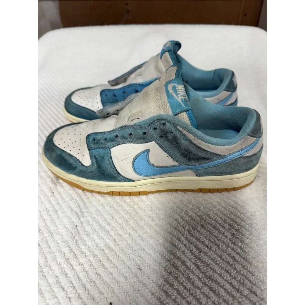 Nike Men's Size 8 Dunk Low SE Baltic Blue Gum HQ1519-031 - Picture 4 of 7